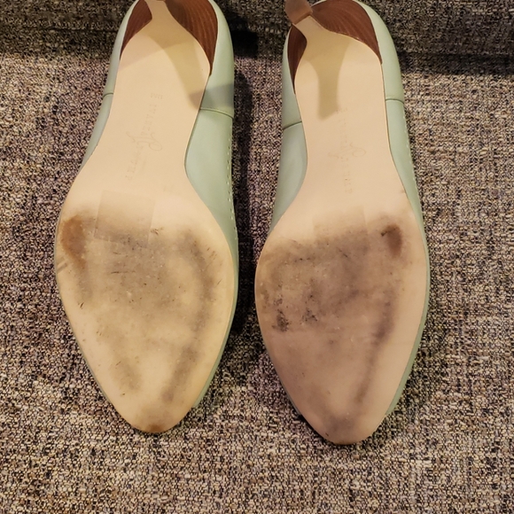 Mint green & white heels - Picture 5 of 7